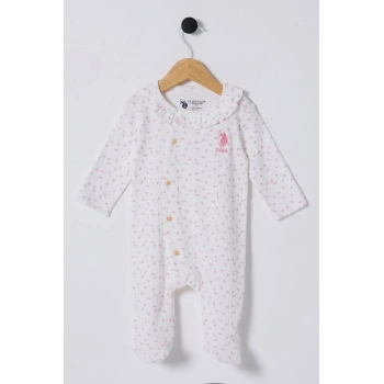 U.s Polo Bebek Tulum Usb2435 Beyaz-pembe