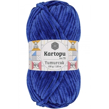 Yumurcak Kadife El Örgü İpi Gece Mavisi K524