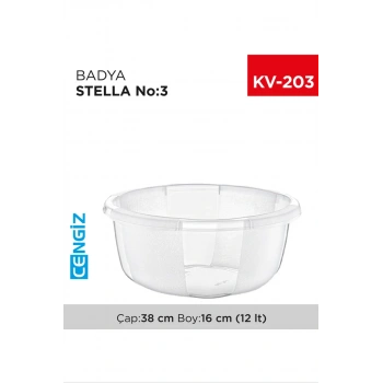 Yuvarlak Şeffaf Badya 1 Adet 3 No Biçomi-E175