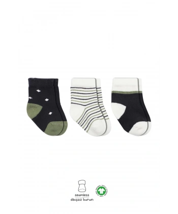 3lü Penye Erkek Soket Çorap Bs10111 Antrasit