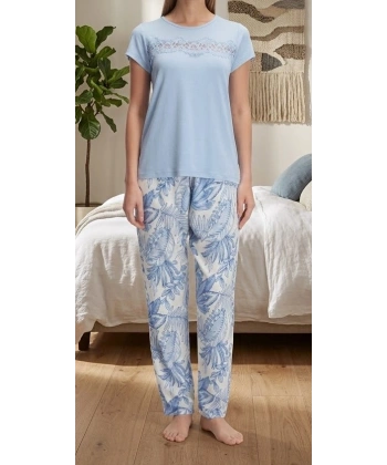 Rahat Kalıp, Esnek Doku: Bicomi Bisiklet Yaka Yazlık Pijama