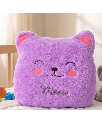 Meav Yumuşak Dokulu Antialerjik Uyku Arkadaşı & Dekoratif Kedi Yastık