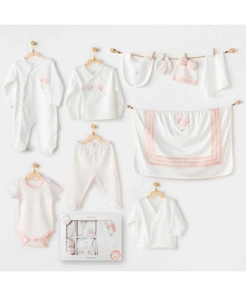 Andywawa Ac25551 Newborn Set Pınk Baloons 10lu Hastane Çıkışı Ekru