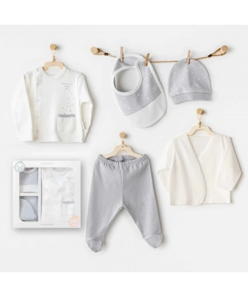 Andywawa Ac25700 Mommys Little Star 5li Hastane Çıkışı Ekru