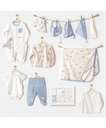 Andywawa Ac25911 Newborn Set Dino 10lu Hastane Çıkışı Beige