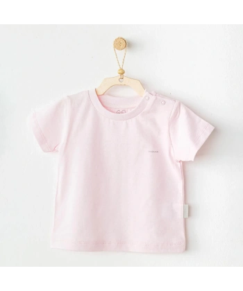 Andywawa Ac25971 Casual Bebek Tişört Pink
