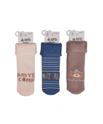 Artı Arıkan Havlu Erkek Bebek Soket Çorap K45911 Asorti