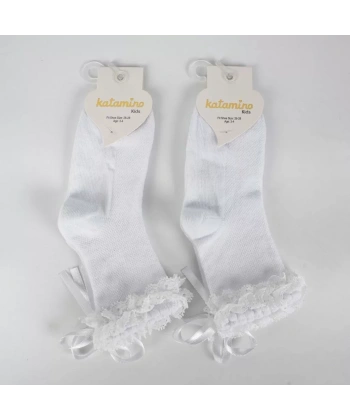 Ayçıl Aks. Kız Soket Çorap K22230 Beyaz