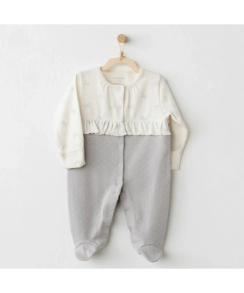 Baby Bow Bliss Tulum Ecru Grey