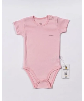 Basic Kısa Kol Body Pembe