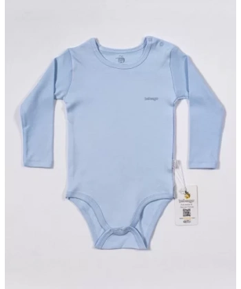 Basic Uzun Kol Body Mavi