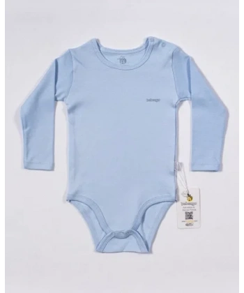 Basic Uzun Kol Yaş Body Mavi