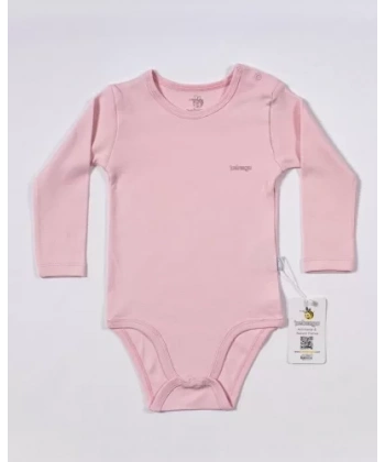 Basic Uzun Kol Yaş Body Pembe