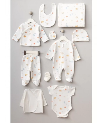 Bebitof Panter 10 Parça Hastane Çıkışı 10113 Ekru