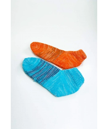 biçomi 2 Çift El Örgüsü Kışlık Şık Kadın Yün Patik Set 13