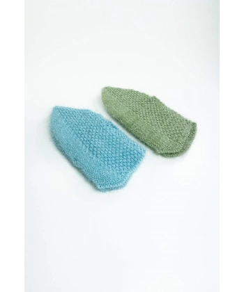 biçomi 2 Çift El Örgüsü Kışlık Şık Kadın Yün Patik Set 5