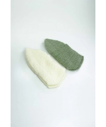 biçomi 2 Çift El Örgüsü Kışlık Şık Kadın Yün Patik Set 6