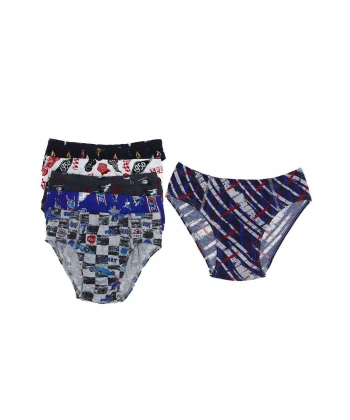 biçomi 6 adet Desenli Erkek Çocuk Slip 504