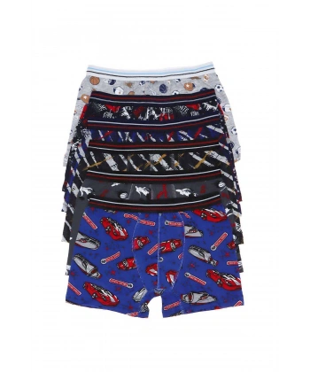 biçomi 6 adet Erkek Çocuk Desenli Boxer 505