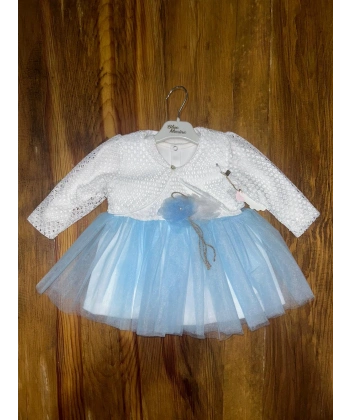 BİÇOMİ 9-18 aylık prenses elbise mavi