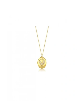 biçomi Alya Anka Kuşu Kolye - Altın