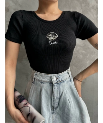 BİÇOMİ Bac nakışlı bluz