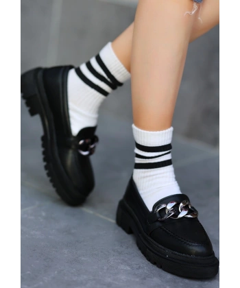 BİÇOMİ Biga Siyah Cilt  Ayakkabı