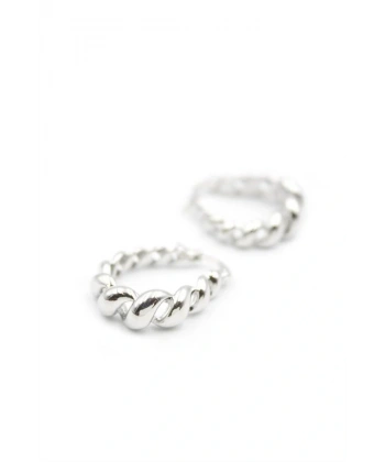 biçomi Burgu Halka Küpe - Gümüş