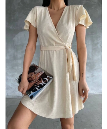 BİÇOMİ Bürümcük mini boy elbise