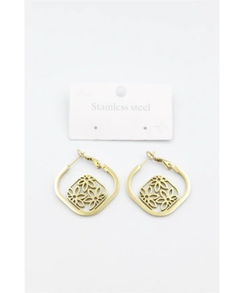 biçomi Çiçek Küpe - Altın