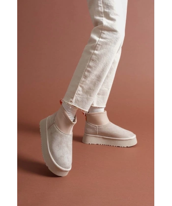 BİÇOMİ Cuen Bej Süet Bot