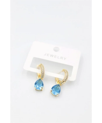 biçomi Damla Küpe - Mavi