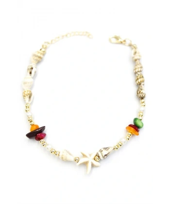 biçomi Deniz Kabuğu Halhal - ÇOK RENKLİ