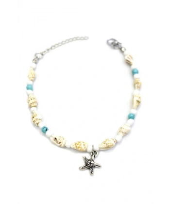 biçomi Deniz Kabuğu Halhal - Turkuaz