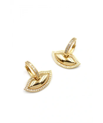 biçomi Dudak Küpe - Altın