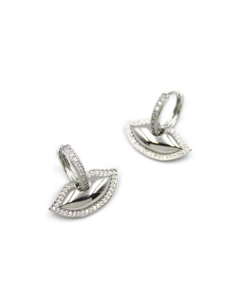 biçomi Dudak Küpe - Gümüş