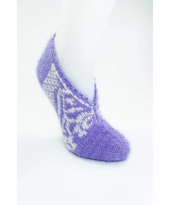 biçomi El Örgüsü Kışlık Şık Kadın Yün Patik D2