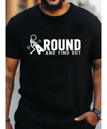 Biçomi Erkek Around Baskılı Süprem T-shirt
