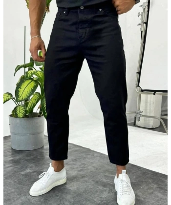 Biçomi Erkek Siyah Mom Jean 