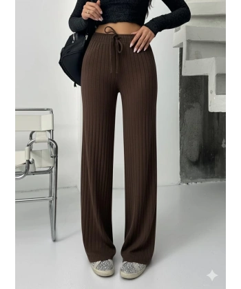 BİÇOMİ Fitilli şardonlu pantolon kahve a4058