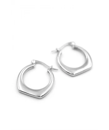 biçomi Halka Küpe - Gümüş