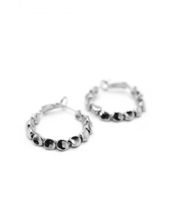 biçomi Halka Küpe - Gümüş