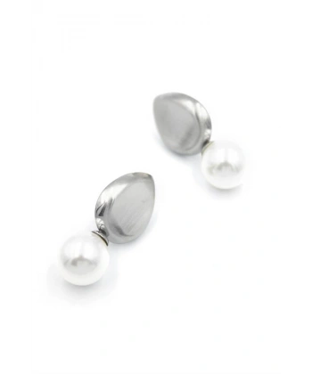 biçomi İnci Damla Küpe - Gümüş