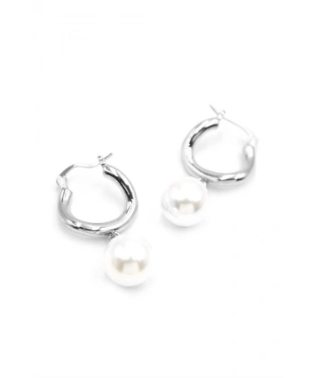 biçomi İnci Küpe - Gümüş