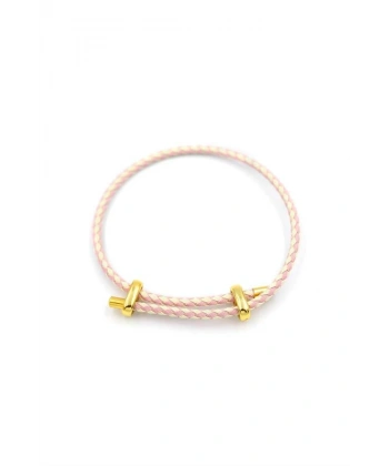 biçomi İp Bileklik - Açık Pembe