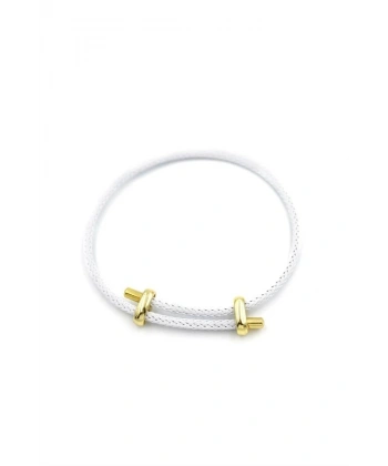 biçomi İp Bileklik - Beyaz
