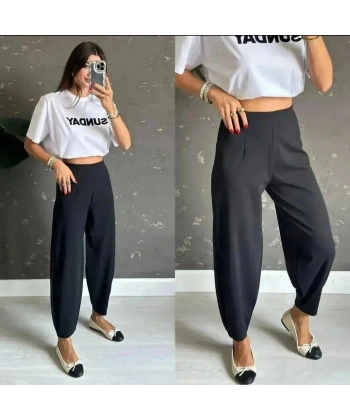 Biçomi Kadın Krep Kumaş Balon Pantolon