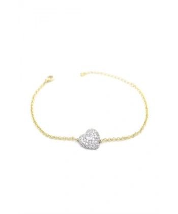 biçomi Kalp Bileklik - Beyaz