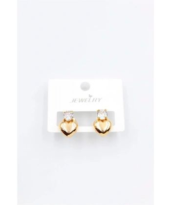 biçomi Kalp Küpe - Altın