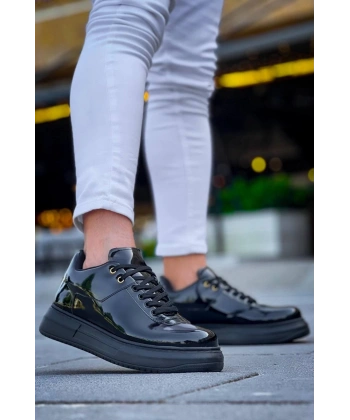 BİÇOMİ KB-X20 Kuback Kömür Rugan  Günlük Erkek Ayakkabı